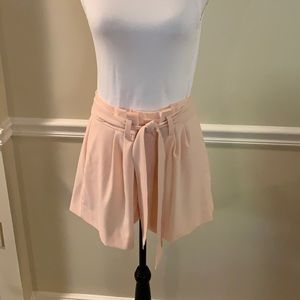 Banana Republic blush paper-bag shorts size10 NWT!